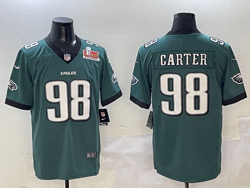 Men Philadelphia Eagles #98 Carter Green Second generation Nike 2025 Limited NFL Jersey style 2->philadelphia eagles->NFL Jersey